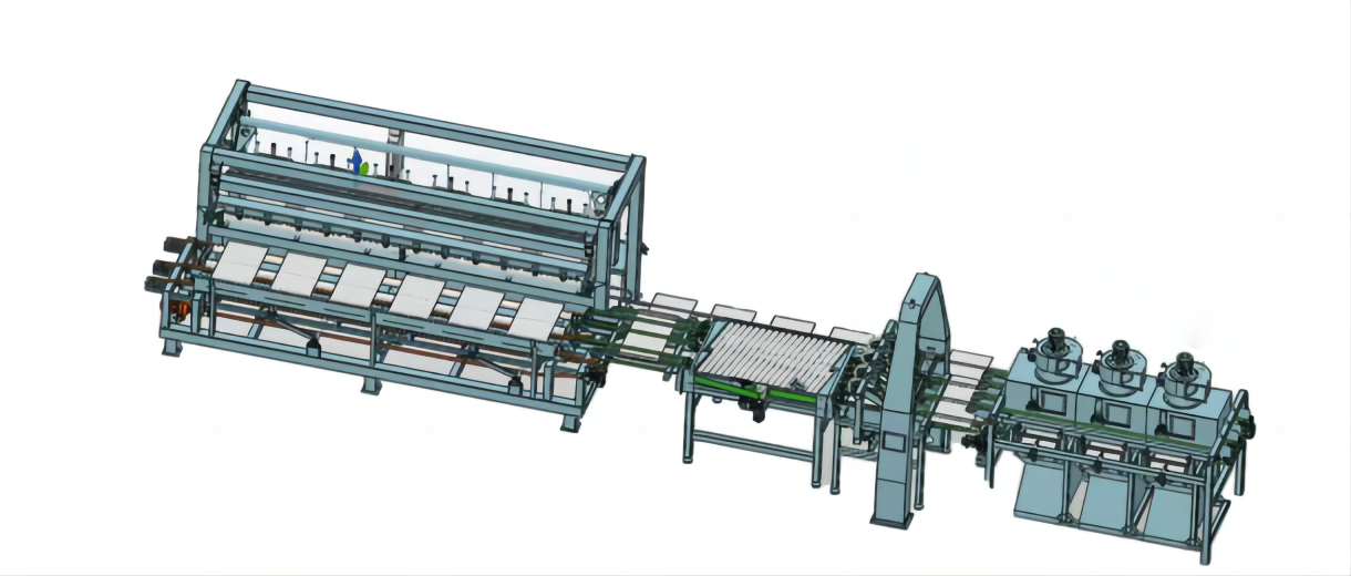 sistema automático de descarga de lâminas de madeira sistema automático de descarga de lâminas de madeira