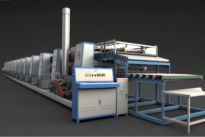 2 decks roller dryer