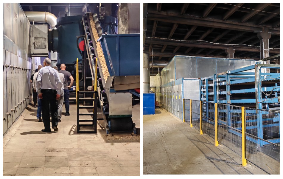 เครื่องอบวีเนียร์แบบลูกกลิ้ง 4 ชั้น